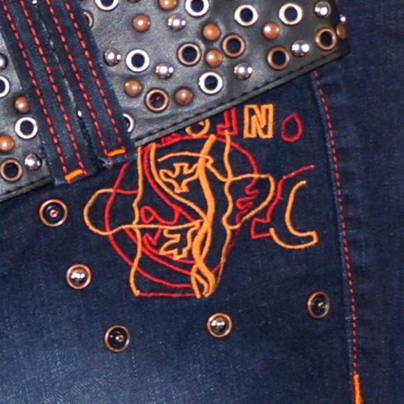 -NWOT- DEAL JEANS Dark wash Flare leg size 10/M - Picture 5 of 8